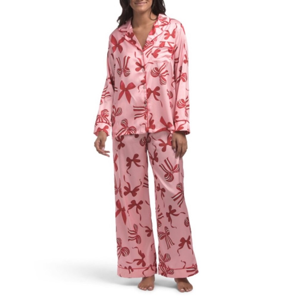 Dalia Macphee Bow Pajama Set
